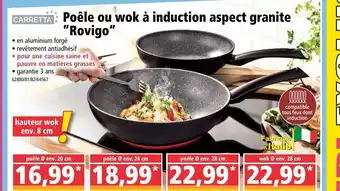 Norma Poéle Ou Wok A Induction Aspect Granite "Rovigo" offre
