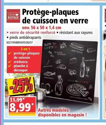 Norma Protége-Plaques De Cuisson En Verre offre