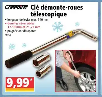 Norma Clé Démonte-Roues Télescopique offre