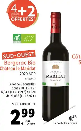 Lidl Bergerac Bip Chateau Le Maridat offre