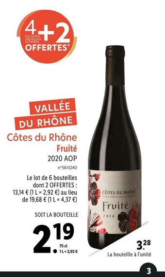 Cotes Du Rhone Fruité