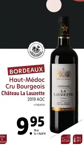 Lidl Haut-Médoc Cru Bourgeois offre