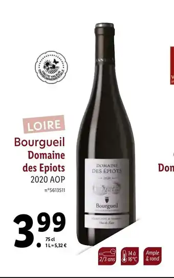 Lidl Bourgueil Domaine Des Epiots offre