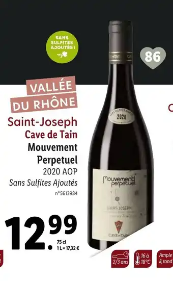Lidl Saint-Joseph Cave De Tain offre