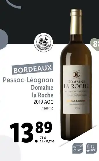 Lidl Pessac-Léognan Domaine La Roche offre