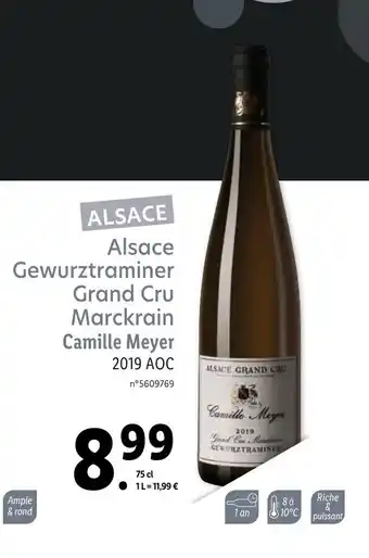 Lidl Alsace Gewurztraminer Grand Cru Marckrain offre