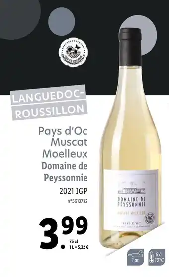 Lidl Pays D'Oc Muscat Moelleux offre