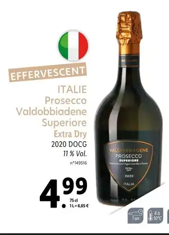 Lidl Italie Prosecco Valdobbiadene Superiore offre