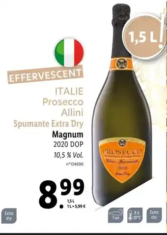 Lidl Italie Prosecco Allini offre