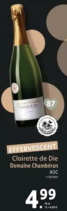 Lidl Clairette De Die offre