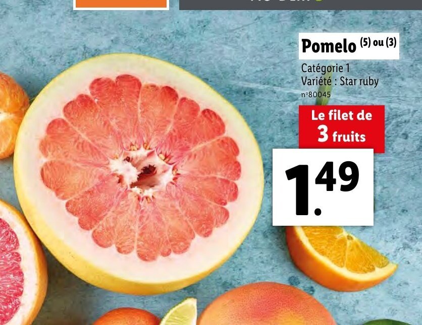 Promo Pomelo chez Lidl