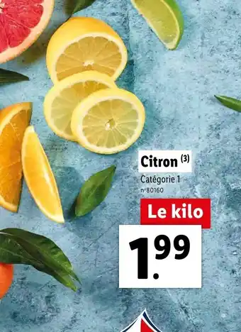 Lidl Citron offre