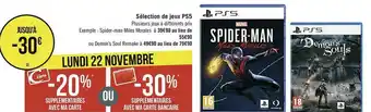 Casino Supermarchés Bon plan sur la sélection de jeux ps5 offre