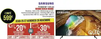 Casino Supermarchés Samsung tv qled 50’’ (125 cm) offre