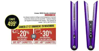 Lisseur hs03 corrale violet/noir