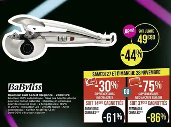 Casino Supermarchés Babyliss boucleur curl secret elegance - 2660npe offre