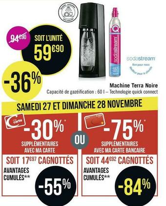 Sodastream machine terra noire