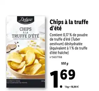 Lidl Chips A La Truffe D'été offre