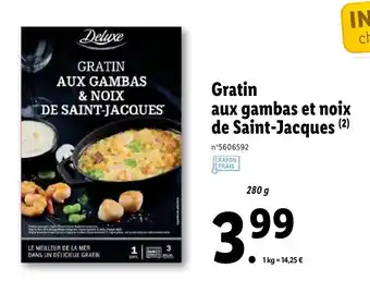 Gratin Aux Gambas Et Noix De Saint-Jacques