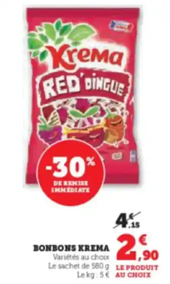 Hyper U KREMA Bonbons offre