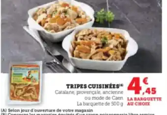 Hyper U Tripes cuisinées offre