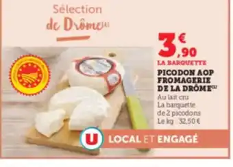 Hyper U Picodon aop fromagerie de la drome offre