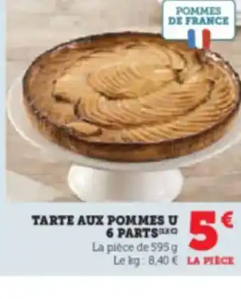 Hyper U Tarte aux pommes u offre