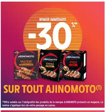 Intermarché AJINOMOTO Sur tout offre