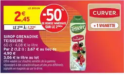 Intermarché TEISSEIRE Sirop grenadine offre