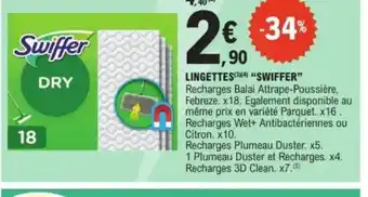 E.Leclerc SWIFFER Lingettes offre