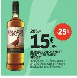 E.Leclerc THE FAMOUS GROUSE Blended scotch whisky finest offre