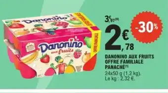 E.Leclerc Danonino aux fruits offre familiale panache offre