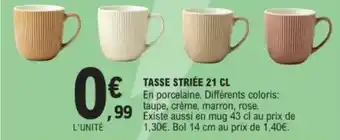 E.Leclerc Tasse striée offre