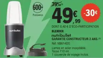 E.Leclerc NUTRIBULLET Blender offre