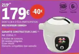 E.Leclerc MOULINEX Multicuiseur cookeo+ offre