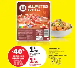 Super U U Allumettes offre