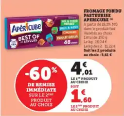 Super U APERICUBE Fromage fondu pasteurise offre