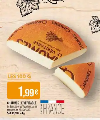 Match Chaumes le véritable offre