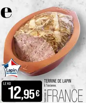 Match Terrine de lapin offre