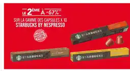 Match STARBUCKS Le 2ème à -67% sur la gamme des capsules x 10 starbucks by nespresso offre