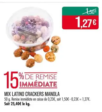 Match Manola Mix Latino Crackers offre