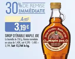 Match Maple Joe Sirop d'érable offre