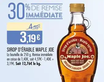 Match Maple Joe Sirop d'érable offre