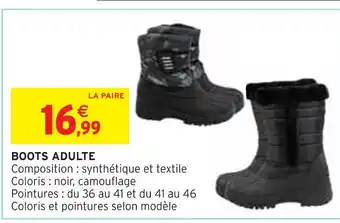 Intermarché Boots adulte offre