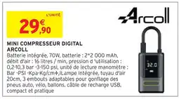 Intermarché ARCOLL Mini compresseur digital offre