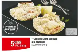 Carrefour Coquille Saint-Jacques à la bretonne offre