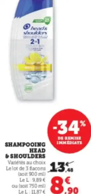 Super U HEAD & SHOULDERS Shampooing offre