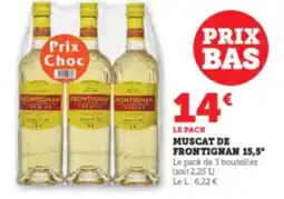 Super U Muscat de frontignan 15,5° offre