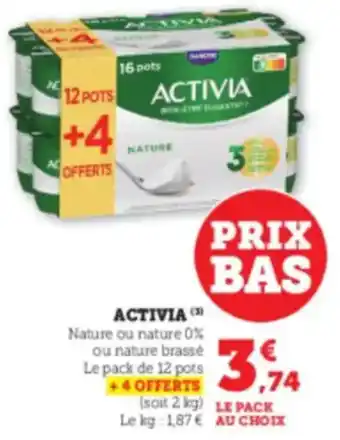 Super U ACTIVIA offre