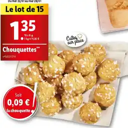 Lidl Chouquettes offre